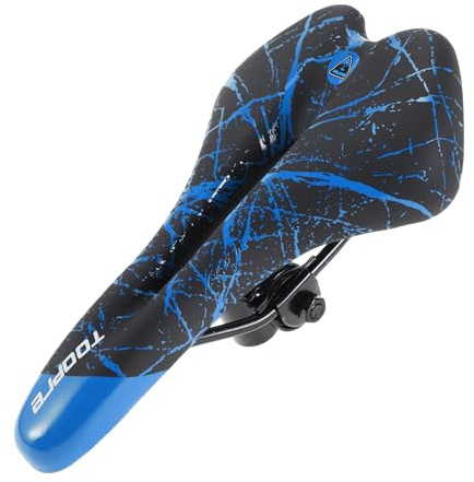 BULLSPANN Sella Per Bici Blu 1 Pezzo PU Ammortizzante E Traspirante