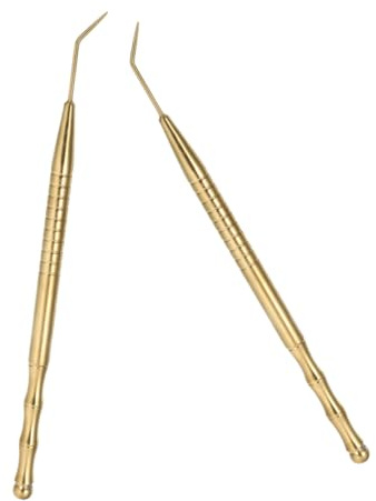Homoyoyo 2pièces Outil De Rehaussement Cils Acier Inoxydable Avec Bâton De Massage Intégré Pour Curling Naturel Et Détente Des Yeux Accessoire Précis Pour Extensions Et Teinture