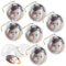 Your Design Foto Weihnachtskugel: 8er-Set transparente Weihnachtsbaum-Kugel für Ihre Fotos (Kugeln, Weihnachtsbaumkugel, Bilderrahmen)