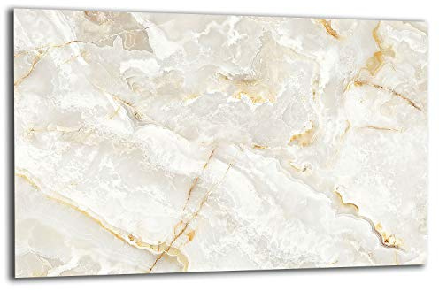 TMK ArtDeko Herdabdeckplatte 1 Teilig 80x52 cm - Spritzschutz Herdabdeckung – Herdschutz aus Sicherheitsglas – Robust, Hygienisch & Rutschfest– Schutz für Induktion, Ceran, Gas & Elektro