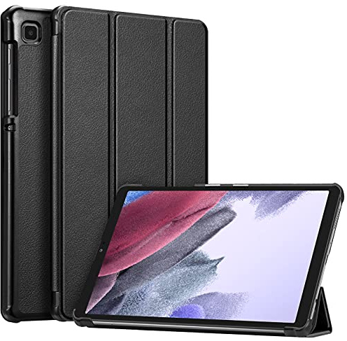Fintie Hülle für Samsung Galaxy Tab A7 Lite 8.7 2021 - Ultra Schlank Kunstleder Schutzhülle Cover für Samsung Galaxy Tab A7 Lite 8.7 Zoll SM-T225/T220 Tablet, Schwarz