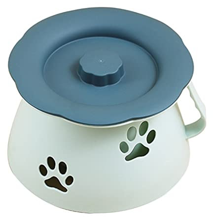 Cabilock Nachttopf Spucknapf mit Deckel Urineimer Mülleimer Stechbecken Bettpfanne Kammertopf Urintopf Tragbare Urinal Töpfchen Kammer Topf Toiletten Becken für Kinder Erwachsene Ältere