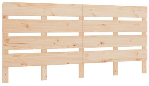vidaXL Kopfteil Betthaupt Bettkopfteil für Doppelbett Bett Holzbett Massivholzbett Schlafzimmerbett Lattendesign 120x3x80cm Massivholz Kiefer