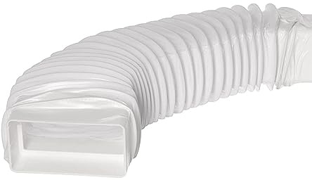 110 x 55 mm flexibel platt kanal med kontakt, flexslang för ventilationssystem, ångutsugare