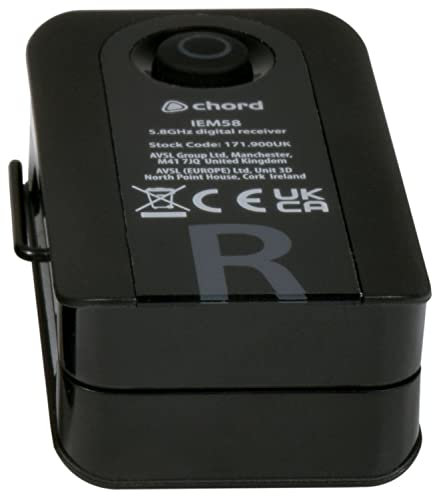 Chord | Spare Receiver for IEM58 In-ear Monitor System | Frequency 5.8GHz