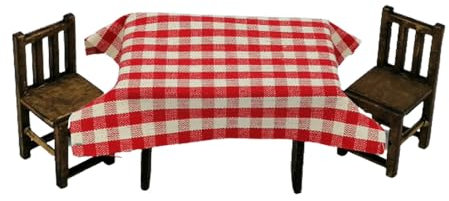 Tavola con sedie - Accessori per Presepe (per statue da 12-15 cm)