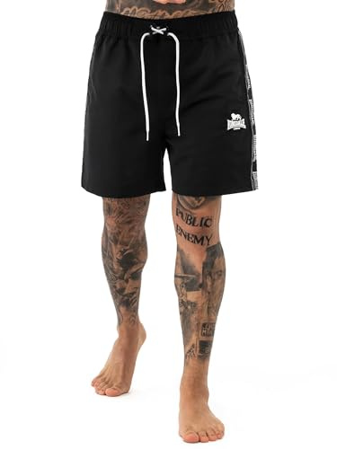 Lonsdale London KIRBUSTER Hombre Bañador Negro