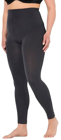 Ulla Popken dam Termo-strumpbyxor Thermo-strumpfleggings, Weiches Futter, Elastikbund
