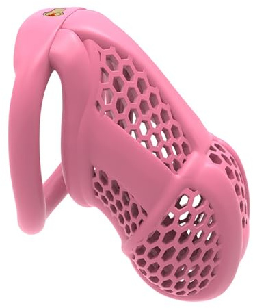 Sissy Chastity Cage Male Chastity Cage Small Chastity Devices BDSM Sex Flat Cock Cage for Sexual Adult (Standard,Bent Ring)