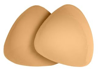 BRELESE Double Sticky Push-up Bra Inserts | Self-Adhesive | Both-Sides Sticky | Reusable Sticky Breast Pads for Bikini Top | Sports Bra | Wedding Dress Bra | Extra Boost Bra (Nude, E)