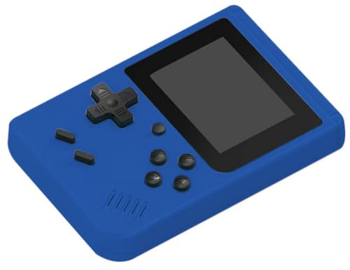 Console di gioco retrò analogica | con 240 giochi classici | Console di gioco portatile | Mini console di gioco | Console di gioco retrò portatile | 12,5 x 8 x 2,3 cm |(Macaron blu)