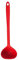 Kochblume Schöpfkelle L | Premium-Silikon | Hitzebeständig | Spülmaschinenfest | 30cm | Farbe: rot