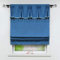 Joyswahl Raffrollo Pastorale Art Blickdichte Bändchenrollo mit Perlen Dekorativ »Stella« Schals mit Tunnelzug Fenster Vorhänge BxH 120x140cm Blau 1er Pack