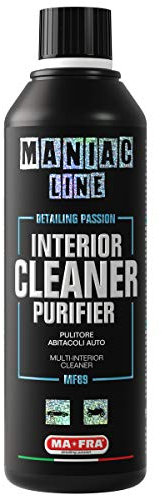 Mafra, Maniac Car Detailing Line, Interior Cleaner Purifier, Pulitore Abitacolo Auto con Azione Decontaminante e Igienizzante Anti-Odore, Elimina Sporchi Misti Difficili, 500ml