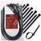 Black Cable Ties 700mm Long Zip Ties Heavy Duty 12.4mm Extra Large Cable Ties 70cm Long Cable Tie 113 kg Tensile Plastic Wire Ties for Furniture, HVAC 30Pcs Ziptie