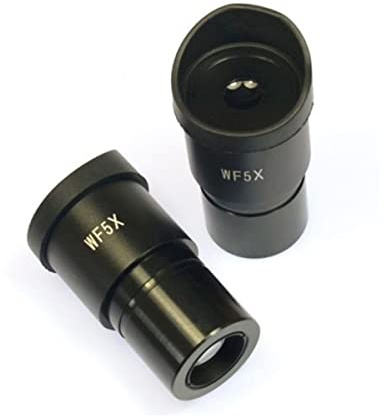 ZTBH Microscope Accessories Kit Stereo Microscope Eyepiece, 30mm 5X Wide Angle Eyepiece Microscope Slides