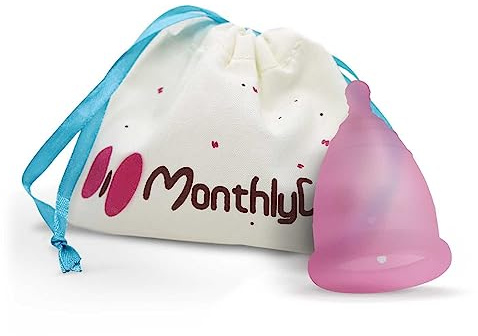 MonthlyCup - Menskopp tillverkad i Sverige | Storlek: Plus, för väldigt riklig blödning | Återanvändningsbart | Miljövänligt | 100% Medicinskt Silikon