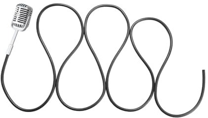 Harilla Jouet de Simulation de Microphone Suspendu rétro, Accessoire de décoration, Micro Suspendu, Accessoire de Photographie Vintage pour Accessoires, Argent