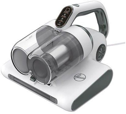 Hoover HMC510 Mattress Vacuum Cleaner with UV Light - 4 in 1 Handheld Dust Mite Vacuum Cleaner for beds and sofas - Dust Sensor, Mite Removal, UV-C Light, Anti-allergen