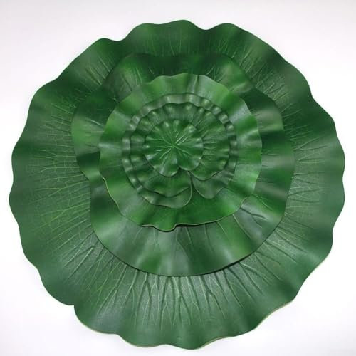 Lot de 10 feuilles de nénuphar flottantes pour piscine et jardin (10 cm)