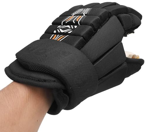 XUMIUZIY Guanti da hockey, 1 paio di guanti da hockey su ghiaccio a rotelle, leggeri e traspiranti, protezione delle dita, alta vestibilità per giocatori di hockey, giovani, junior e (11
