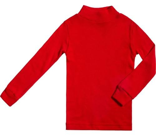 BABIDU Camiseta Interior Niños Unisex Cuello Medio Alto Semicisne, Gama Punt NOU, Ropa para Niño y Niña de 2 a 16 Años Unisex, Camiseta Interior Manga Larga Algodón y Poliéster