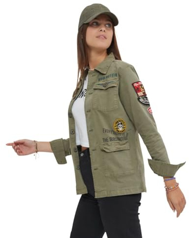 Von Dutch Veste Coton Femme Angel Kaki