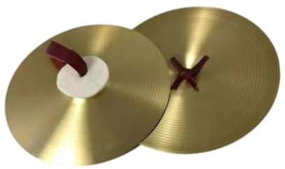 Crash-Becken aus Legierung, traditionelles Percussion-Handbecken für Bühnenshow, Profis, Performance-Party, 35,6 cm, 2 Stück