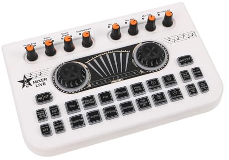 LIFKOME Tableros De Sonido Digitales Mezclador De Para Dj Mezclador De Streaming Equipo De Estudio De Mezcladores De Tarjetas De Sonido Consola De Mezcla Digital