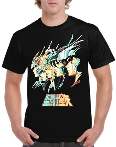 the Fan Tee Camiseta de Adulto de Hombre Dibujos Animados Zodiaco Caballeros de Atenea 131 XXL