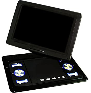 Bärbar DVD-spelare, 13,9 tums bärbar DVD-spelare for hemmabil VCD CD-spel TV-spelare USB-svängbar skärm med fjärrkontroll Mediaspelare