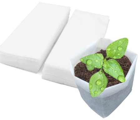 Große Vlies-Setzlinge, Pflanztasche, 50 Stück (28,4 x 25,9 cm), Stoffbeutel für Pflanzen, Pflanzen, Gärtnern, Umpflanzen, Heimgarten