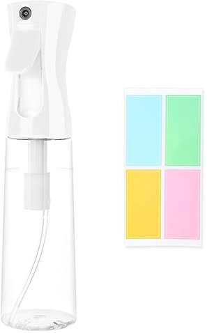 Sandiyago Continuous Water Spray Bottle 300ml Fine Mist Empty Hair Spray Bottle Plastic Water Mist Sprayer for Hairstyling, Cleaning, Plants, Misting,Essential Oil