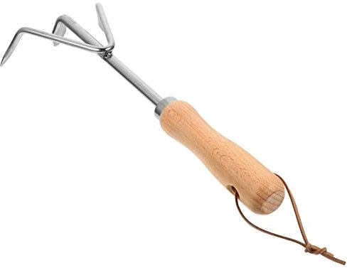 YARNOW Kleiner Gartenrechen Aus Hochwertigem Stahl Für Pflanzwerkzeuge Zum Erdausheben Im Garten Kleiner Rechen Als Handrechen Für Gartenarbeit