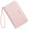 Pomelo Best Portafoglio Donna con Stampa Floreale – Elegante Borsellino con Chiusura a Zip | Portafogli donna in ecopelle Protezione RFID | Idea Regalo Perfetta (Rosa)