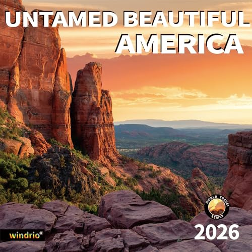 2026 Wall Calendar,Calendar 2026, July 2025 - December 2026, Wall Calendar Untamed Beautiful America, 12 x 24 Opened,Full Page Months Thick & Sturdy Paper for Calendar Organizing Planning