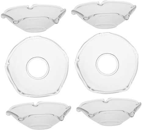 HEATSHAKING Kerzen-Tropfschutz Aus Glas 7X7X2Cm Wiederverwendbarer Kerzenwachs-Tropffänger Für Hochzeit Party Kirche Und Zuhause