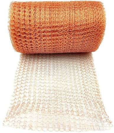 1 rouleau de maille de cuivre pur pour lutter contre les rongeurs et les nuisibles, 3 m en maille de cuivre tricotée pour les rongeurs, les jardins, les fermes, les escargots, les limaces, les rats