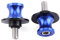 Fydun Motorrad Schwingenschutz Schwingenadapter Ständer 2PCS 6/8 / 10mm CNC Hinterer Arm Schweber Standplatz Schwingen Spulen Bobbins Ständeraufnahme(6mm-Blau)