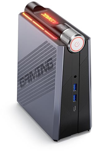 ACEMAGICIAN Warlord Mini AM08Pro Mini PC Gaming, AMD Ryzen 7 8845HS (hasta 5,1 GHz), 32GB DDR5 1TB M.2 NVME SSD, Mini Ordenadore de Sobremesa con 3 Modos de Ajuste【HDMI 2.0 * 2/Type-C/WiFi6/BT 5.2】