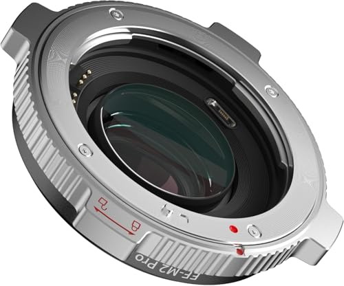 EF-M2 Pro Autofocus Lens Adapter Ring Compatible for Canon EF Lens to M4/3 Camera Iumix g gf gh gx, oIympus e-m e-p e-pl e-pm pen-f, bmpcc 4k (MFT-mount)