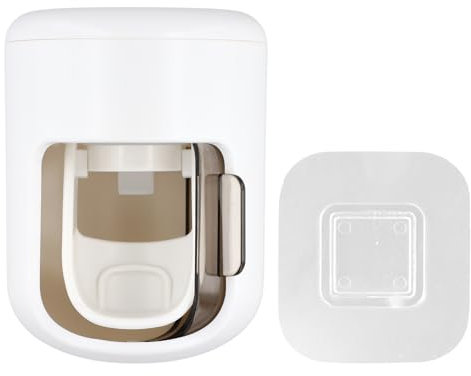 Distributeur Dentifrice Automatique Anti-PoussièRe Etanche à l'eau DéTachable Presse Tube Dentifrice Fixation Murale Pas De PerçAge Presse Tube pour Enfants, Adultes