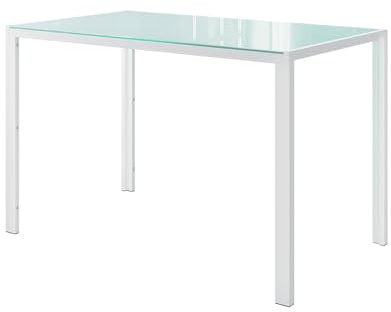 Vicco Table de Salle à Manger Grand, Blanc, 120x70cm, pour Une Utilisation comme Ensemble de Salle à Manger dans la Cuisine ou la Salle à Manger