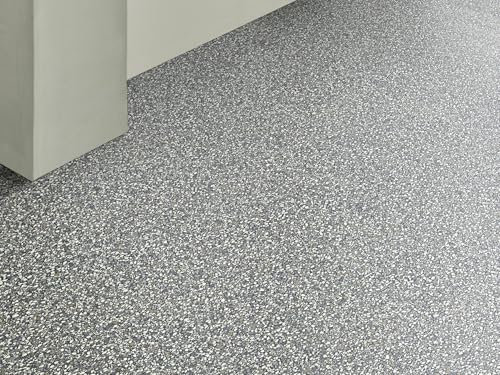 misento Vinylboden Arctic – PVC Bodenbelag Meterware 200/400 cm breit, Steinoptik, trittschalldämmend, wasserfest & pflegeleicht, für Küche, Wohn- & Feuchträume, 2,8 mm stark, Grau 200 x 300 cm