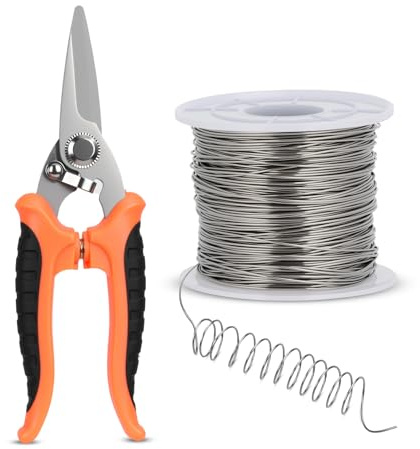 GTNCE 1 Rolle 304 Edelstahldraht – 100 m x 0.6 mm Schmuckdraht mit Drahtschneider, Silberdraht zum Basteln, Rostfreier Basteldraht für Schmuckherstellung, Bildhauerei & DIY-Handwerk