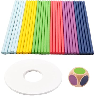 Wmqbjta Juego Mikado: Juguete Educativo para Desarrollar La Motricidad Fina.
