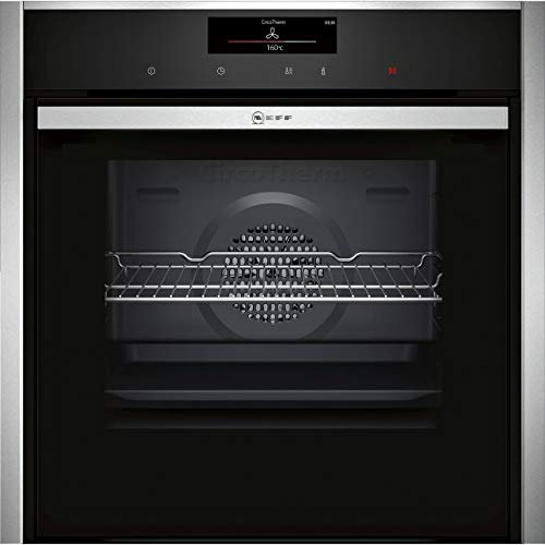 NEFF N90 Slide&Hide B58CT68H0B Wifi Connected Built In Electric Single Oven - Stainless Steel