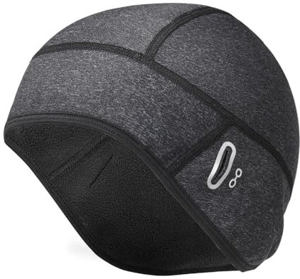 MiOYOOW Fahrrad Mütze, Wintermütze Fahrradhelm Skihelm Kletterhelm für Laufen, Radfahren, Skifahren