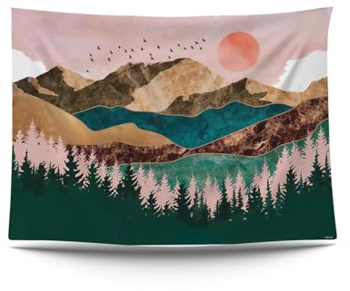 Ulticool – Natura Sole Montagne Bohemian - Arazzo Poster - 200 x 150 cm - Poster da giardino - Grande arazzo - Accessorio decorativo per giardino e soggiorno