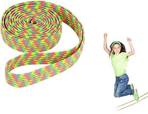 YKKJ 6 StückGummi Twist，Gummi Twist Spiel，für Kinder Hüpfspiele drinnen und draußen.